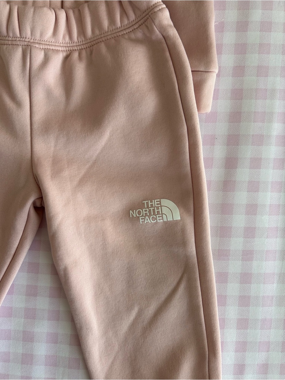 The North Face Kids Pink Logo Sweat Set - Soft Blush - Picture 2 of 4